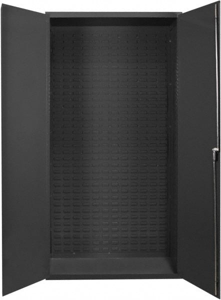 Durham - Locking Storage Cabinet - Steel, 37" Wide x 19" Deep x 72" High, Gray - Exact Tooling