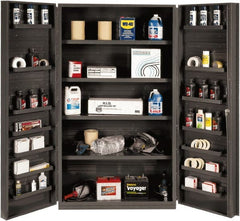 Durham - 4 Shelf Locking Storage Cabinet - Steel, 24" Wide x 24" Deep x 84" High, Gray - Exact Tooling