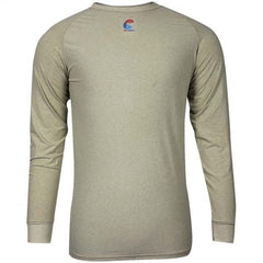 National Safety Apparel - Size XL Tan Flame Resistant/Retardant Long Sleeve Base Layer Shirt - Exact Tooling