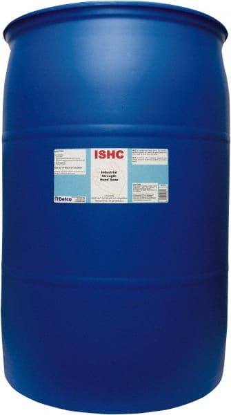 Detco - 55 Gal Drum Liquid Hand Cleaner - Orange (Color), Lemon Lime Scent - Exact Tooling