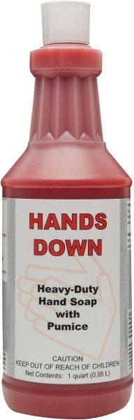 Detco - 32 oz Squeeze Bottle Gel Hand Cleaner with Grit - Red, Cherry Scent - Exact Tooling