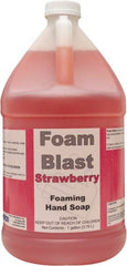 Detco - 1 Gal Pump Bottle Liquid Hand Cleaner - Red, Strawberry Scent - Exact Tooling