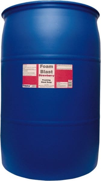 Detco - 55 Gal Drum Liquid Hand Cleaner - Red, Strawberry Scent - Exact Tooling