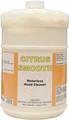 Detco - 1 Gal Bottle Waterless Cream Waterless Hand Cleaner - Yellow, Citrus Scent - Exact Tooling