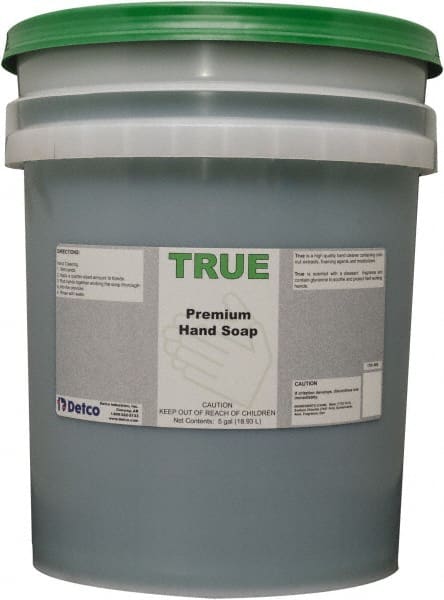Detco - 5 Gal Pail Liquid Hand Cleaner - Green, Herbal Scent - Exact Tooling