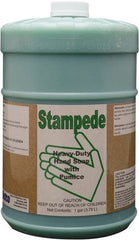 Detco - 1 Gal Bottle Gel Hand Cleaner with Grit - Green, Almond Scent - Exact Tooling