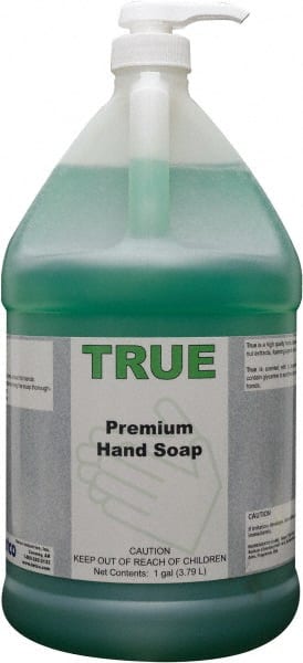Detco - 1 Gal Pump Bottle Liquid Hand Cleaner - Green, Herbal Scent - Exact Tooling