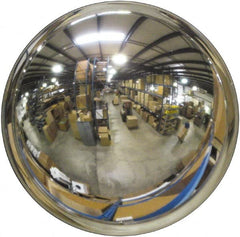 Se-Kure Domes&Mirrors - Indoor & Outdoor Round Convex Safety, Traffic & Inspection Mirrors - Acrylic Lens, Plastic Backing, 32" Diam, 96' Max Covered Distance - Exact Tooling
