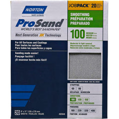 Norton - Sanding Sheets Abrasive Material: Aluminum Oxide Grade: Medium - Exact Tooling