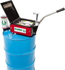 Made in USA - Aerosol Can Disposal - 13" High x 15" Wide x 34" Deep, For 30 & 55 Gal Drums - Exact Tooling