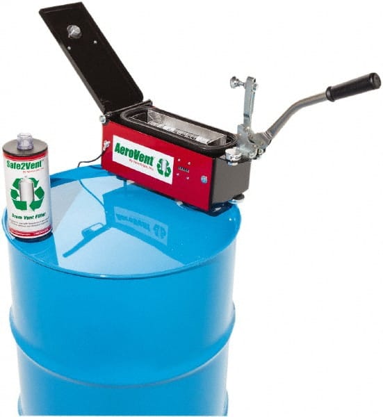 Made in USA - Aerosol Can Disposal - 11" High x 8" Wide x 30" Deep, For 30 & 55 Gal Drums - Exact Tooling