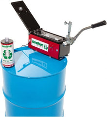 Made in USA - Aerosol Can Disposal - 11" High x 8" Wide x 30" Deep, For 30 & 55 Gal Drums - Exact Tooling