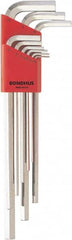 Bondhus - 9 Piece, L-Key Hex Key Set - 1.5 to 10mm Range, Protanium High Torque Steel - Exact Tooling