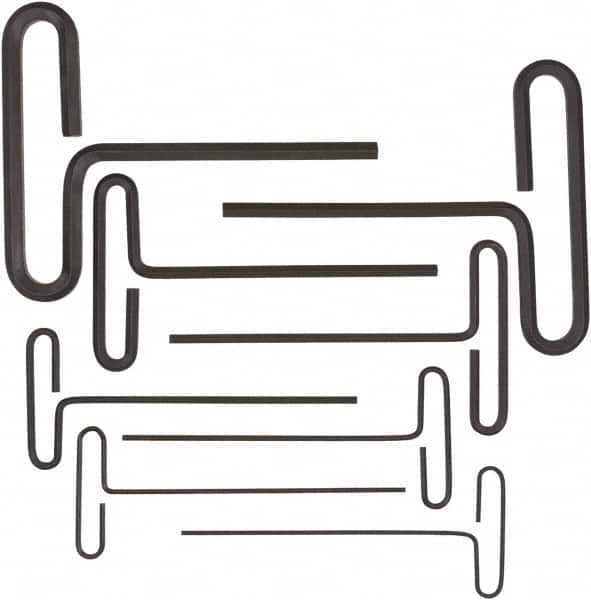Bondhus - 8 Piece, Loop T-Handle Hex Key Set - 2 to 10mm Range, Protanium High Torque Steel - Exact Tooling
