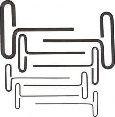 Bondhus - 8 Piece, Loop T-Handle Hex Key Set - 2 to 10mm Range, Protanium High Torque Steel - Exact Tooling