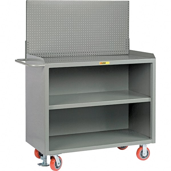 Little Giant - 3,600 Lb Capacity Mobile Service Bench - 41" Wide x 24" Deep x 43" High, Steel, Gray - Exact Tooling