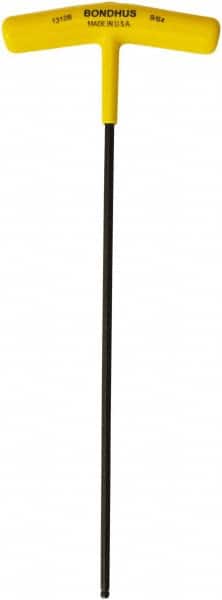 Bondhus - 9/64" Hex, T-Handle, Ball End Hex Key - 8.4" OAL, Protanium High Torque Steel, Inch System of Measurement - Exact Tooling