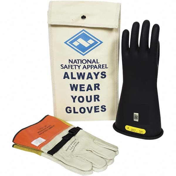 National Safety Apparel - Class 2, Size 10, 11" Long, Rubber Lineman's Glove Kit - Exact Tooling