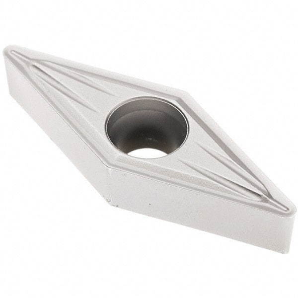 Seco - VBMT330.5 MF2 Grade TP3501 Carbide Turning Insert - TiCN/Al2O3 Finish, 35° Diamond, 3/8" Inscr Circle, 3/16" Thick, 0.2mm Corner Radius - Exact Tooling