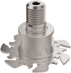 Seco - Modular Connection Connection, 0.0886 to 0.0984" Cutting Width, 0.6181" Depth of Cut, 63mm Cutter Diam, 7 Tooth Indexable Slotting Cutter - R335.10 Toolholder, 150.10 Insert, Right Hand Cutting Direction - Exact Tooling