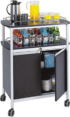 Safco - 50 Lb Capacity, 33-1/2" Wide x 21-3/4" Long x 43" High Mobile Cart - 2 Door, 1 Drawer, 1 Shelf, Steel, 4 Swivel Casters - Exact Tooling