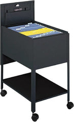 Safco - 16-1/2" Wide x 24-3/4" Long x 28-1/4" High Tote Cart - 1 Shelf, Steel - Exact Tooling