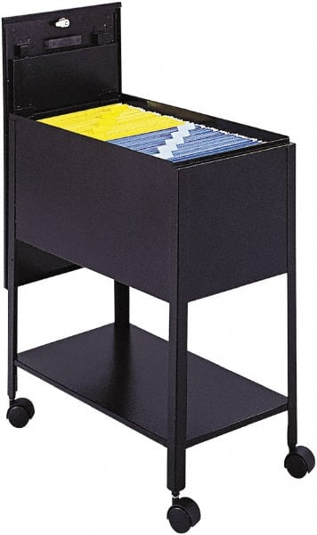 Safco - 16-1/2" Wide x 24-3/4" Long x 28-1/4" High Tote Cart - 1 Shelf, Steel - Exact Tooling