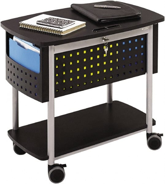 Safco - 25-3/4" Wide x 14" Long x 29-3/4" High File Cart - 2 Shelf, Steel - Exact Tooling