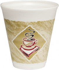 DART - Caf\xE9 G Foam Hot/Cold Cups, 12 oz - Brown,Red & White - Exact Tooling