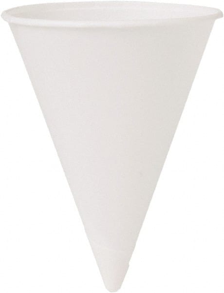 Solo - Cone Water Cups, Cold, Paper, 4 oz, 200/Bag, 25 Bags/Carton - White - Exact Tooling