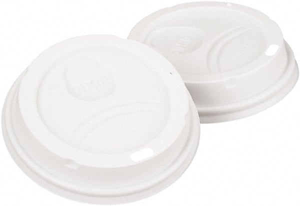 Dixie - Dome Lid Fits 10-16 oz Perfectouch Cups, 12-20 oz Hot Cups, WiseSize, 500/CT - White - Exact Tooling