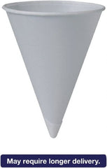 Solo - Bare Treated Paper Cone Water Cups, 6 oz, 200/Sleeve, 25 Sleeves/Carton - White - Exact Tooling