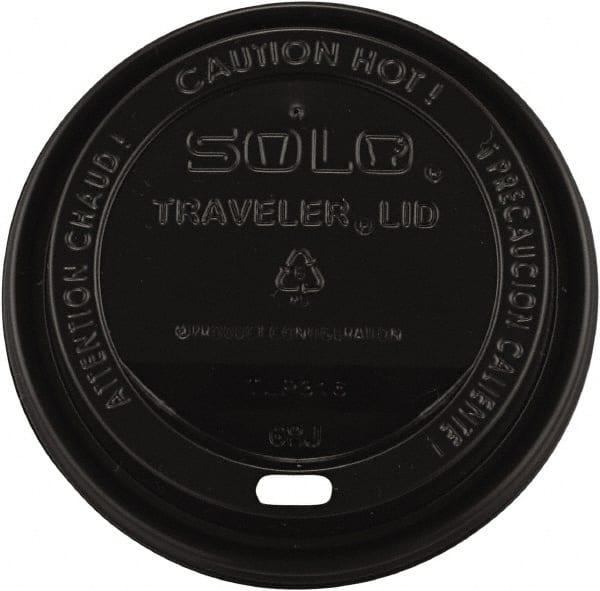 Solo - Traveler Drink-Thru Lids, 10-24 oz Cups - Black - Exact Tooling