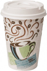 Dixie - Paper Hot Cups & Lids Combo Bag, 12 oz, 50/Pack, 6/Packs per Carton - Multicolor - Exact Tooling