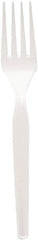 Dixie - Plastic Cutlery, Heavy Mediumweight Forks, 1000/Carton - White - Exact Tooling