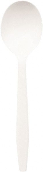 Dixie - Plastic Cutlery, Mediumweight Soup Spoons, 1000/Carton - White - Exact Tooling