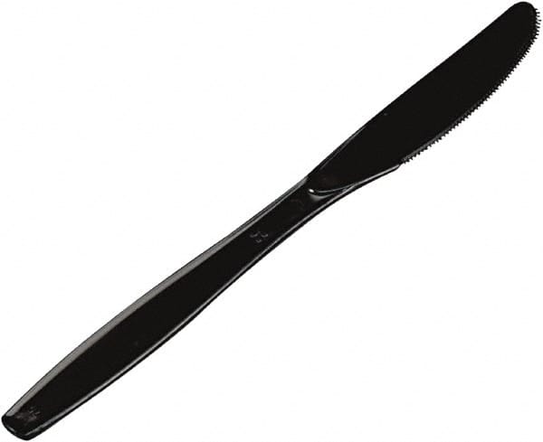 Dixie - Plastic Cutlery, Heavyweight Knives - Black - Exact Tooling
