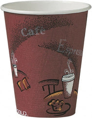 Solo - Bistro Design Hot Drink Cups, Paper, 8 oz, 500/Carton - Maroon - Exact Tooling