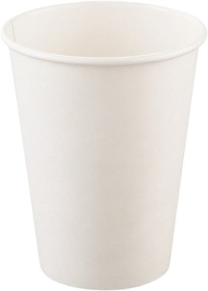 Solo - Single-Sided Poly Paper Hot Cups, 12 oz, 50/Bag, 20 Bags/Carton - White - Exact Tooling