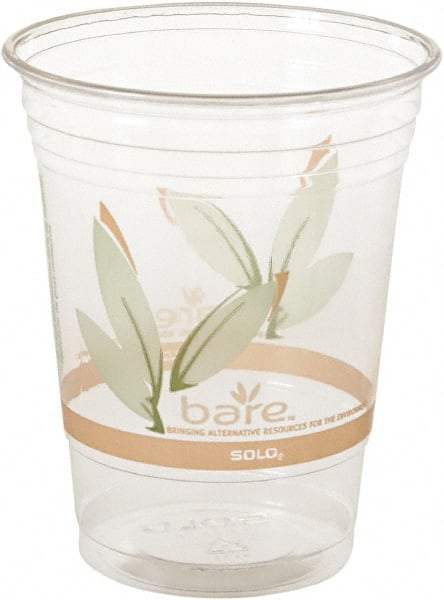 Solo - Bare Eco-Forward RPET Cold Cups, 16-18 oz, Clear, 50/Pack, 1000/Carton - Clear - Exact Tooling