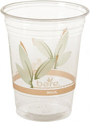 Solo - Bare Eco-Forward RPET Cold Cups, 16-18 oz, Clear, 50/Pack, 1000/Carton - Clear - Exact Tooling