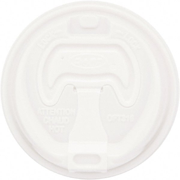DART - Optima Reclosable Lid, 12-24 oz Foam Cups, 100/Bag, 10 Bags/Carton - White - Exact Tooling
