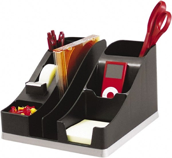 Deflect-o - Black/Silver All-In-One Caddy - Plastic - Exact Tooling