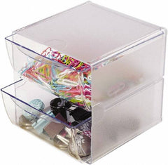 Deflect-o - Clear Desk Top Organizer - Plastic - Exact Tooling