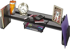 Safco - Black Space Saver Shelf - Steel, Mesh - Exact Tooling