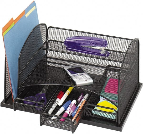 Safco - Black Combination File Sorter - Steel - Exact Tooling