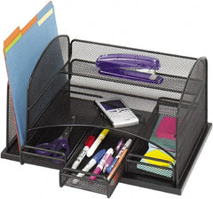 Safco - Black Combination File Sorter - Steel - Exact Tooling
