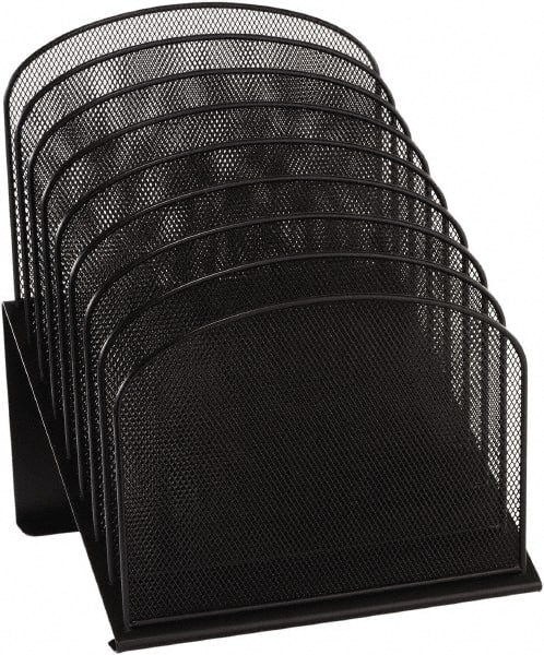 Safco - Black Document Organizer - Steel, Mesh - Exact Tooling