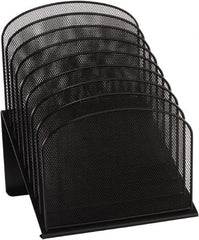 Safco - Black Document Organizer - Steel, Mesh - Exact Tooling