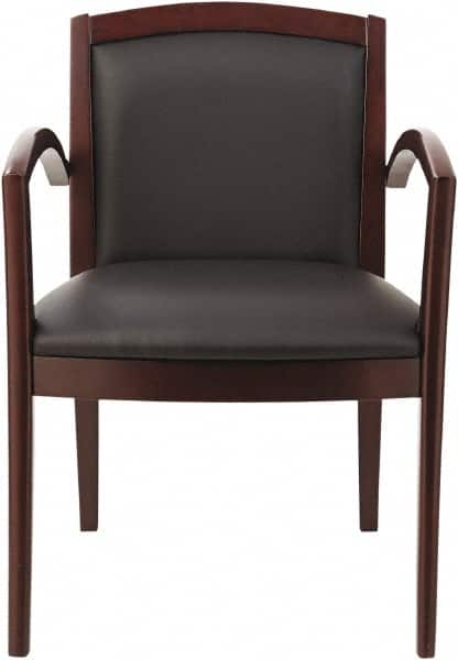 ALERA - Black Leather Guest Chair - 22-7/8" Wide x 32-7/8" High - Exact Tooling